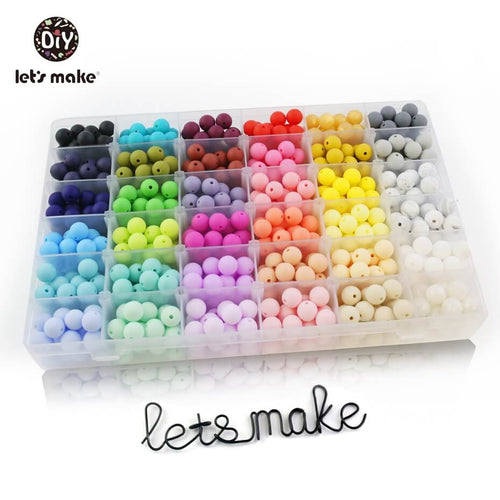 Let's make 50pcs Silicone Beads